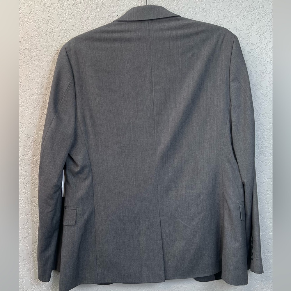Calvin Klein Men's Charcoal Gray Two-Button Blazer - Picture 2 of 5